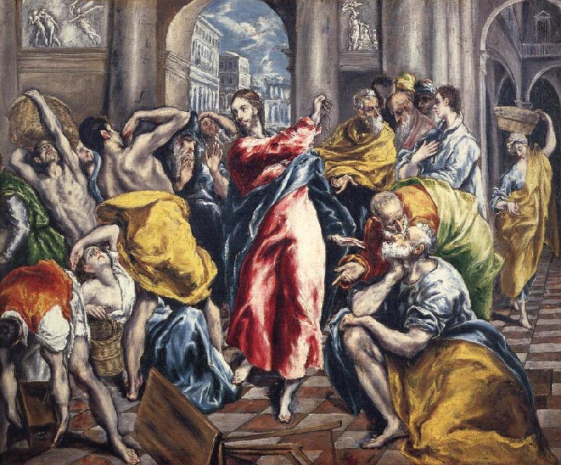 El Greco The Purification of the temple Germany oil painting art